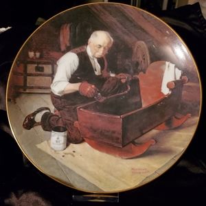 Norman Rockwell "Grandpa's Gift" Collectors Plate #6362